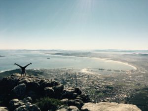 Ein Blick über Kapstadt, Südarfika.